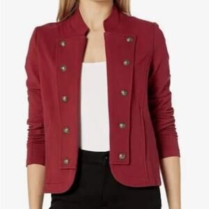 Tommy Hilfiger open front button lapel cardigan size Medium preppy workwear